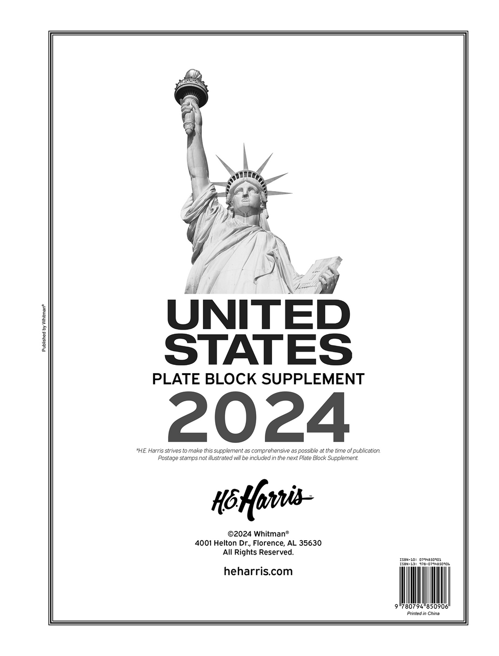 Harris Plate Block 2024