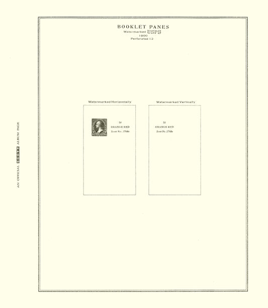 Scott US Booklet Pane 1900-1993