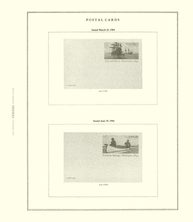 Scott US Postal Cards 1982-1995