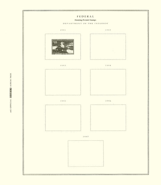 Scott US Hunting Permits (Duck) 1989-1999