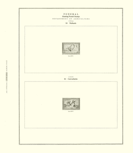 Scott US Hunting Permits (Duck) Blocks 1934-2002