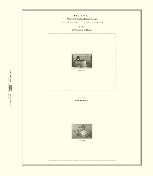 Scott US Hunting Permits (Duck) Blocks 2015 #13