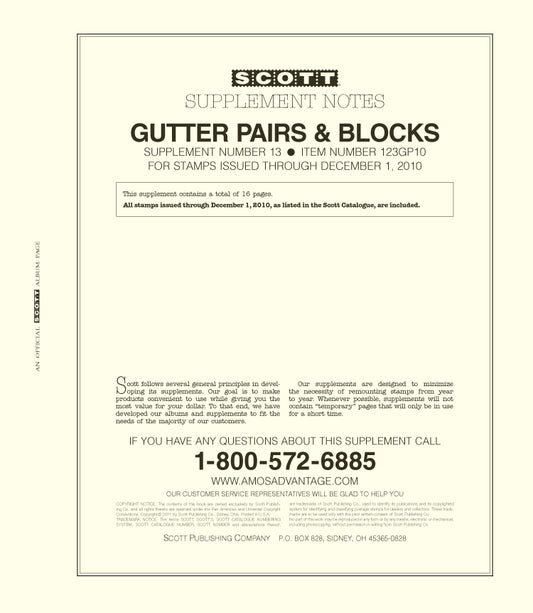 Scott US Gutter Pairs And Block 2007-2011