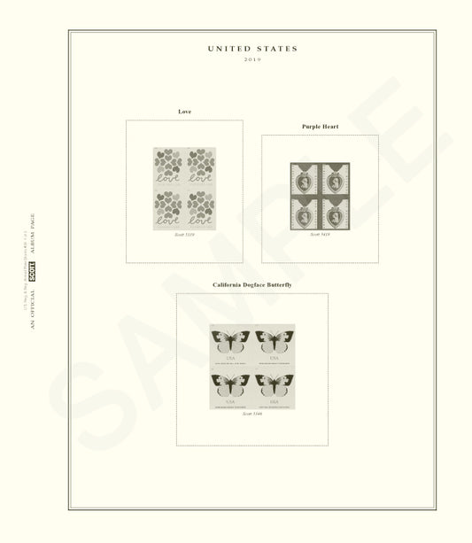 Scott US Regular & Regular Air Plate Blocks 2019 #38