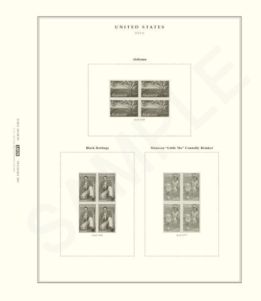 Scott US Comprehensive Plate Blocks 2019 #2