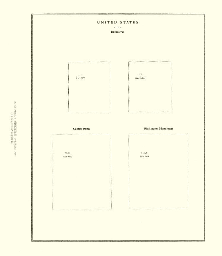 Scott United States 20Th Century Block Of Four 2001 #62
