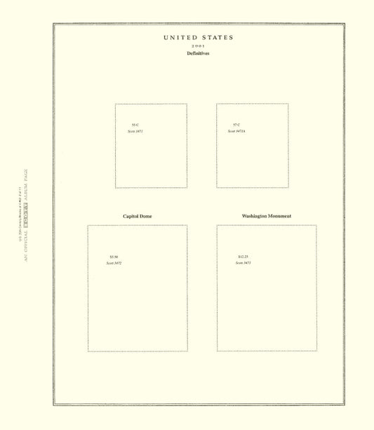 Scott United States 20Th Century Block Of Four 2001 #62