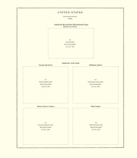 Scott United States 20Th Century Block Of Four 1973 #34