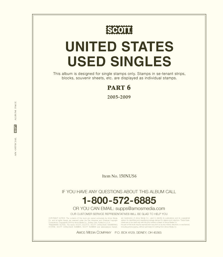 Scott United States National Used Singles 2000-2009 Album Set