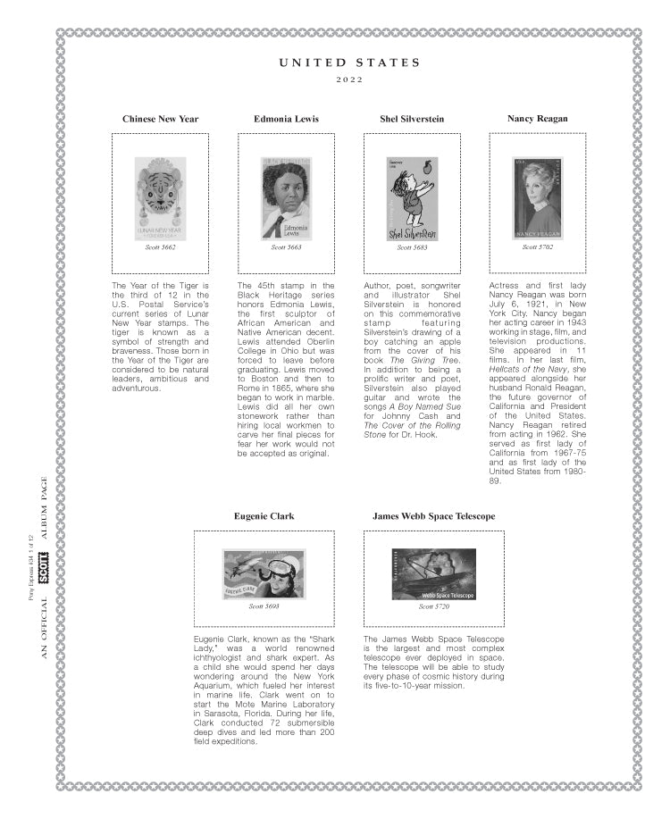 Scott US Pony Express 2022 #34