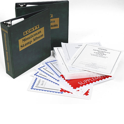 Scott U.S. Minuteman Stamp Album Kit W/2 3-Ring Binders
