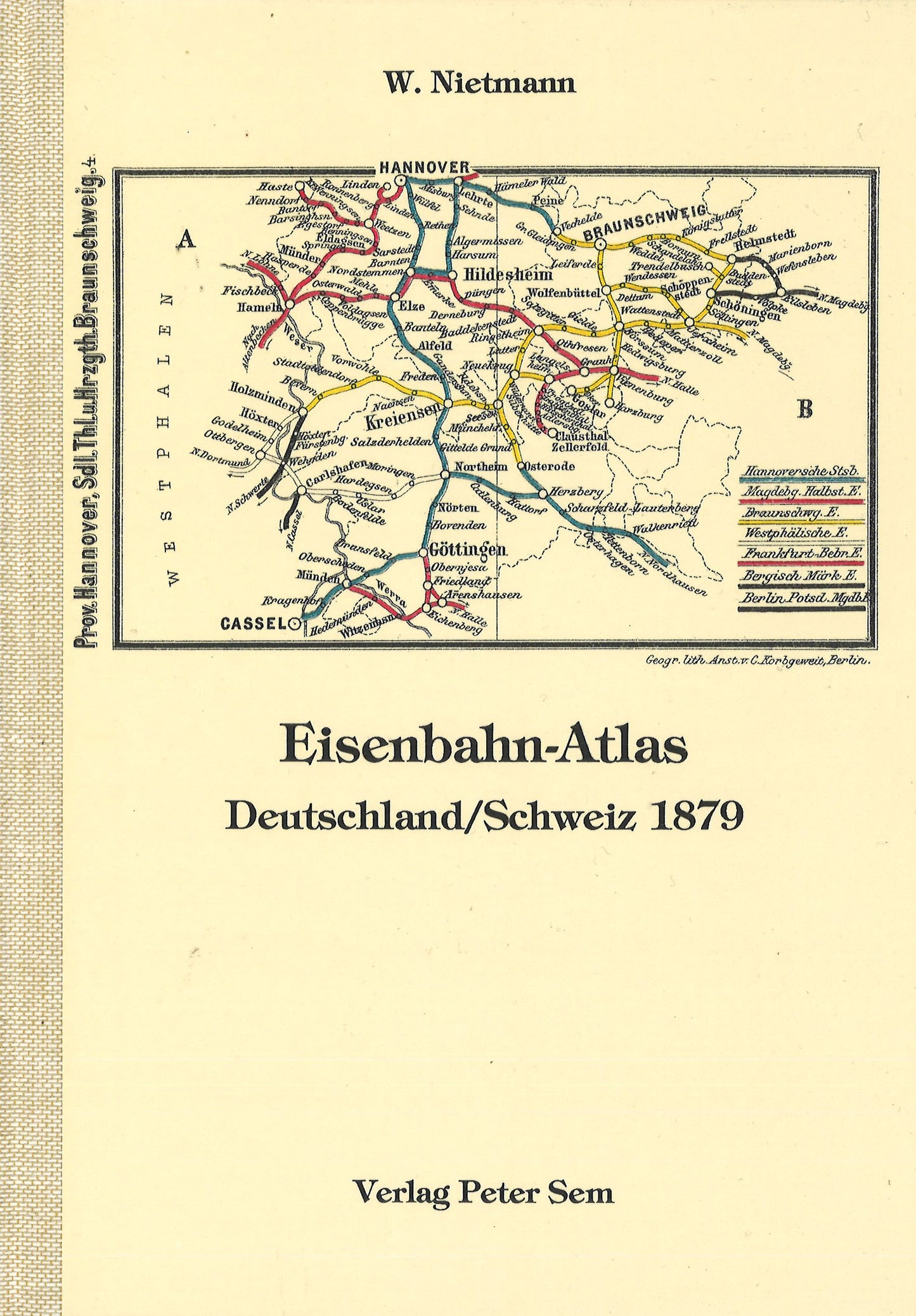 Eisenbahn-Atlas Deutschland /Schweiz 1879