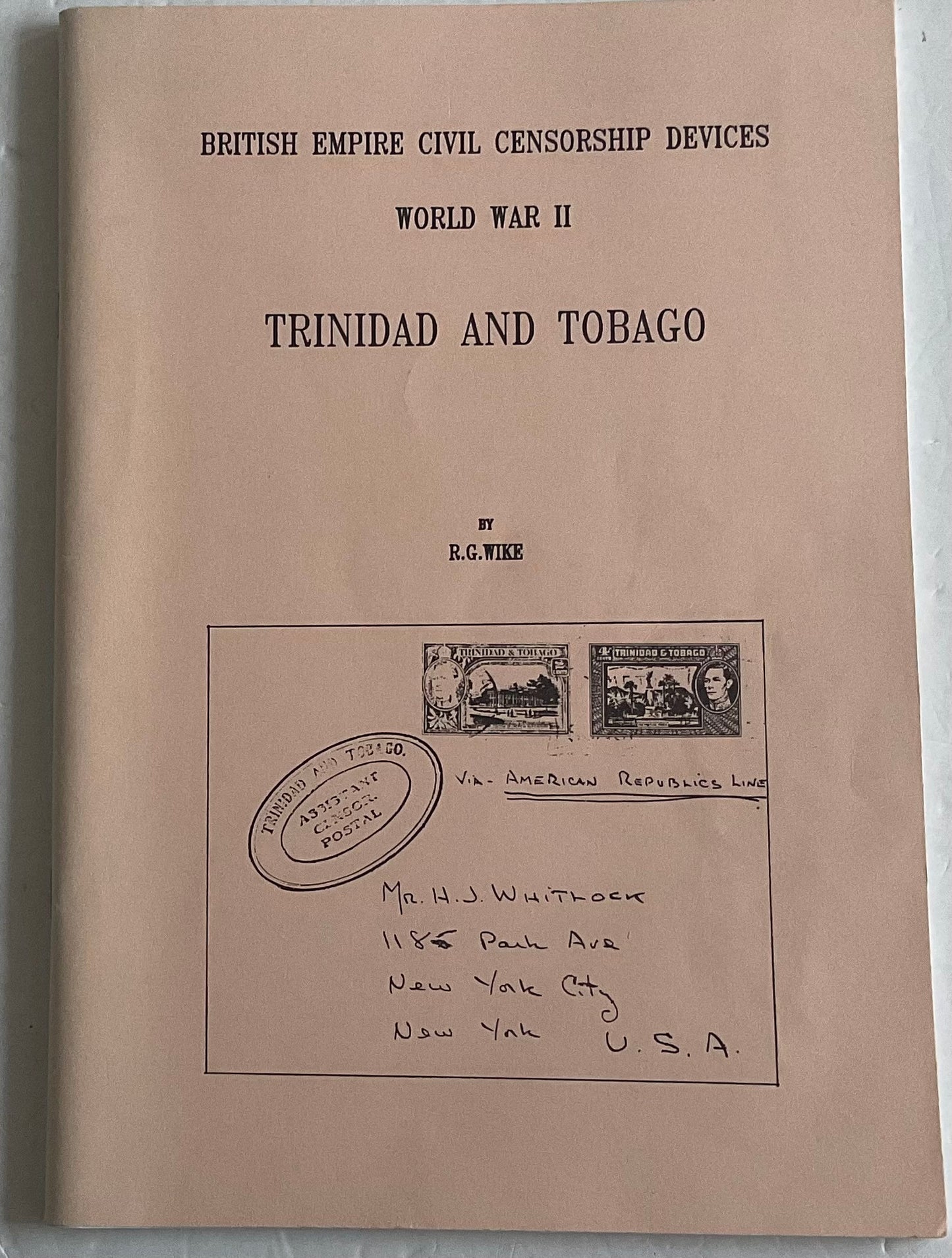 British Empire civil censorship devices world war II Trinidad & Tobago