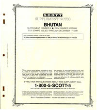 Scott Bhutan 1999 Supp #5