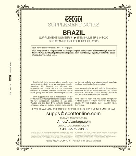 Scott Brazil 2000 Supp #7