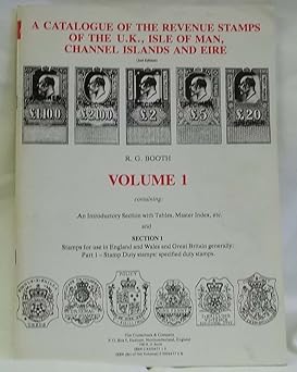 Catalogue Of The Revenue Stamps Of The United Kingdom, Isle of Man, Channel Isl and Erir