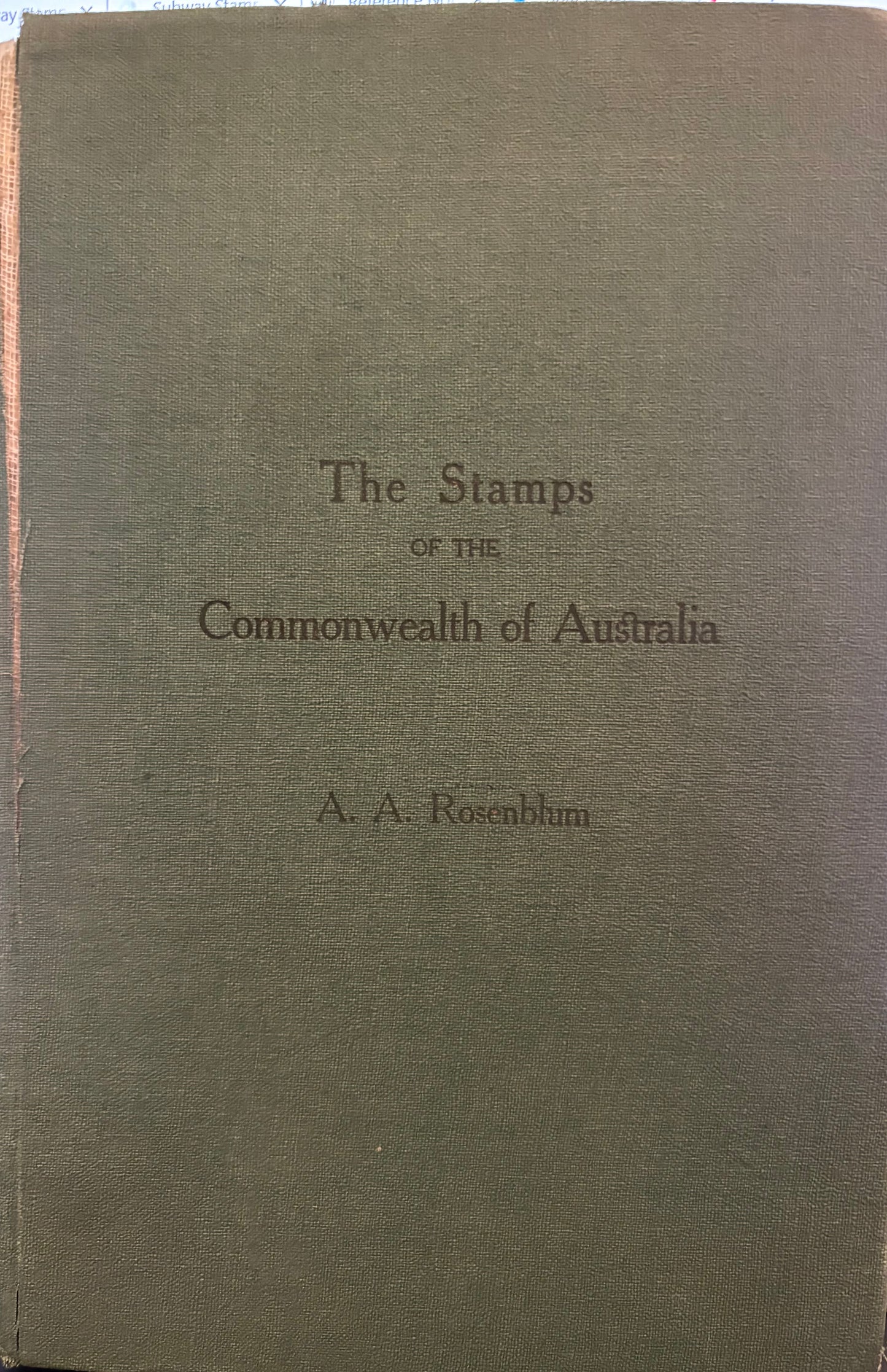 The stamps of the commonwealth of Australia by Rosenblum