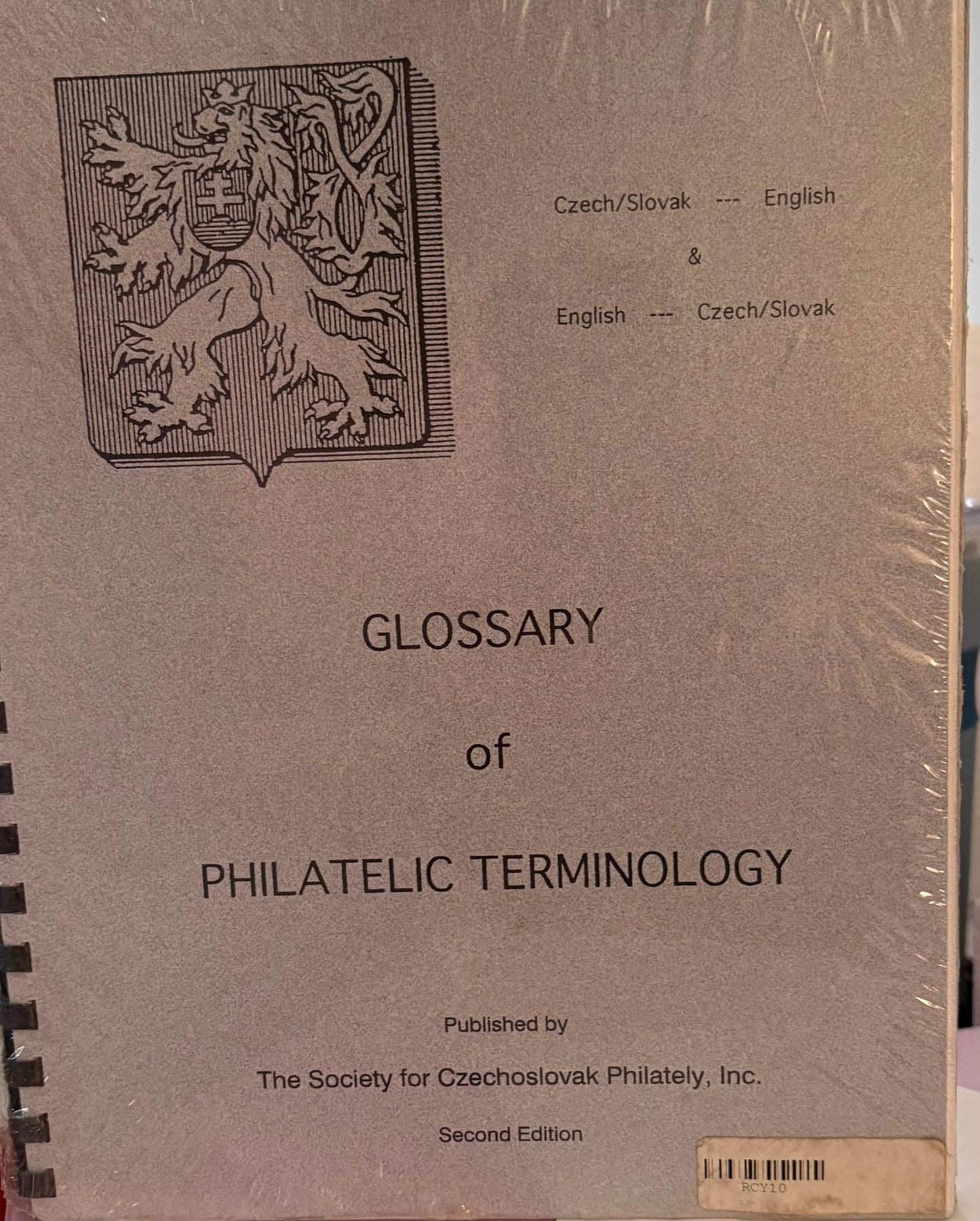 Glossary Of Philatelic Terminology By The Society For Czecho