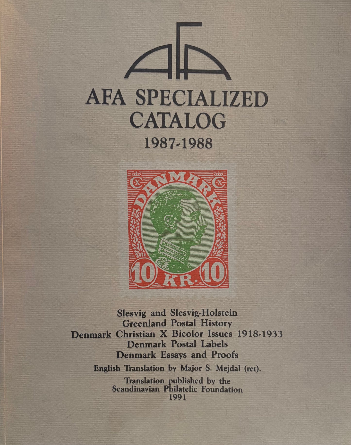 Afa Specialized Catalog 1987-1988 Denmark Bicolor