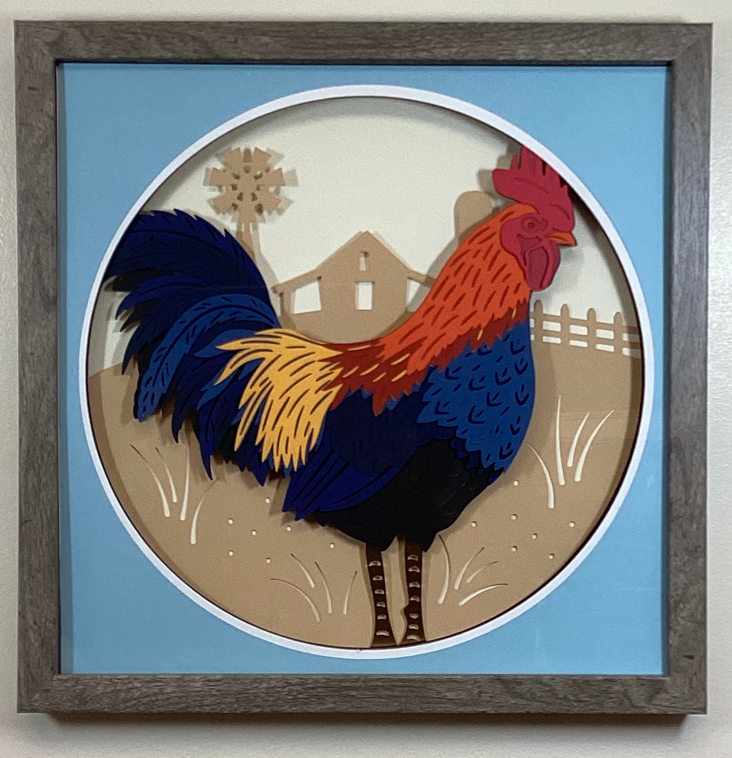 Shadow Box - Rooster