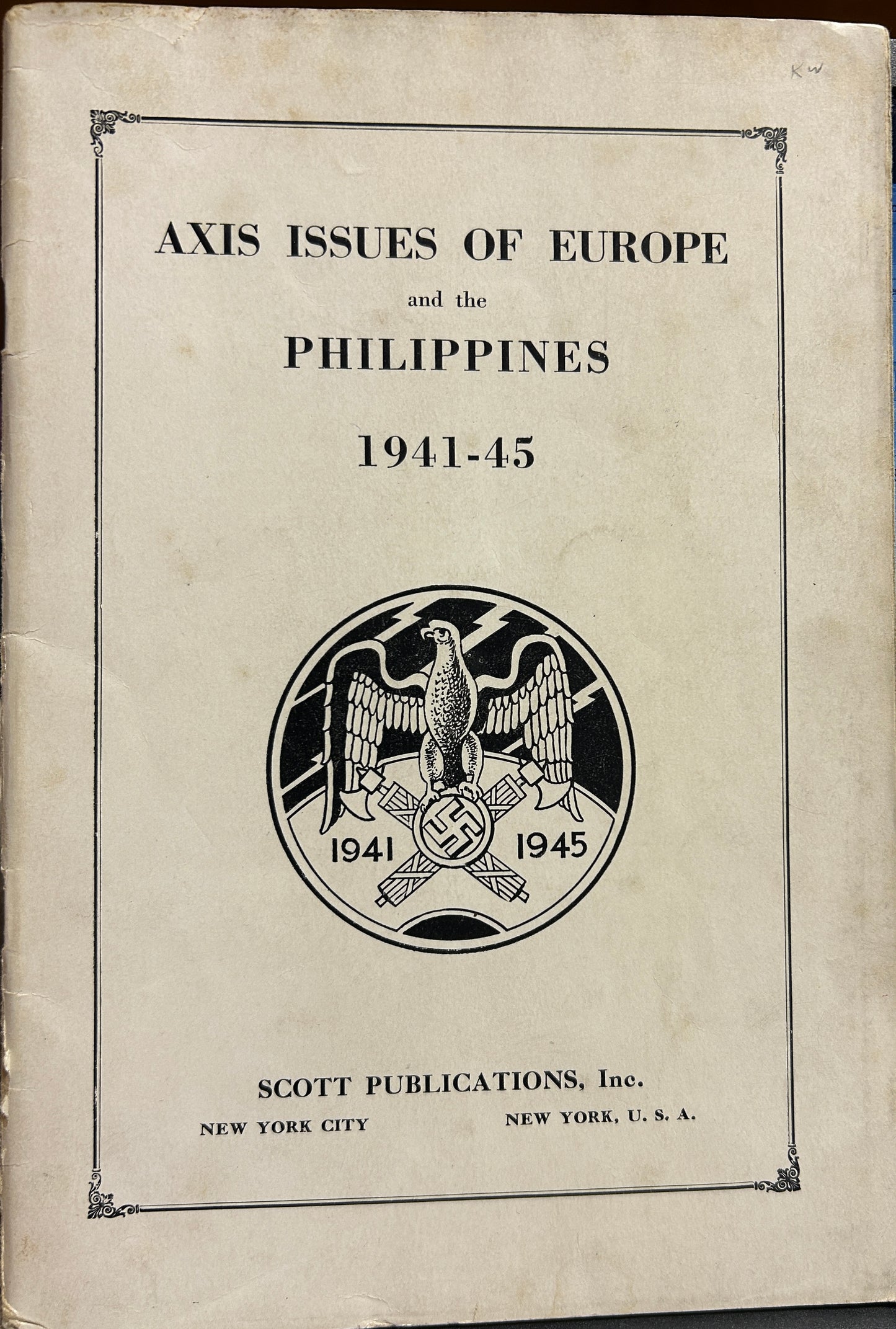 Axis issues of Europe and the Philippines 1941-45