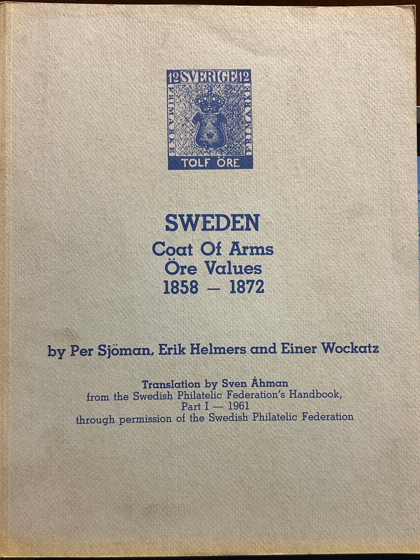 Sweden Coat of Arms 1858-1872