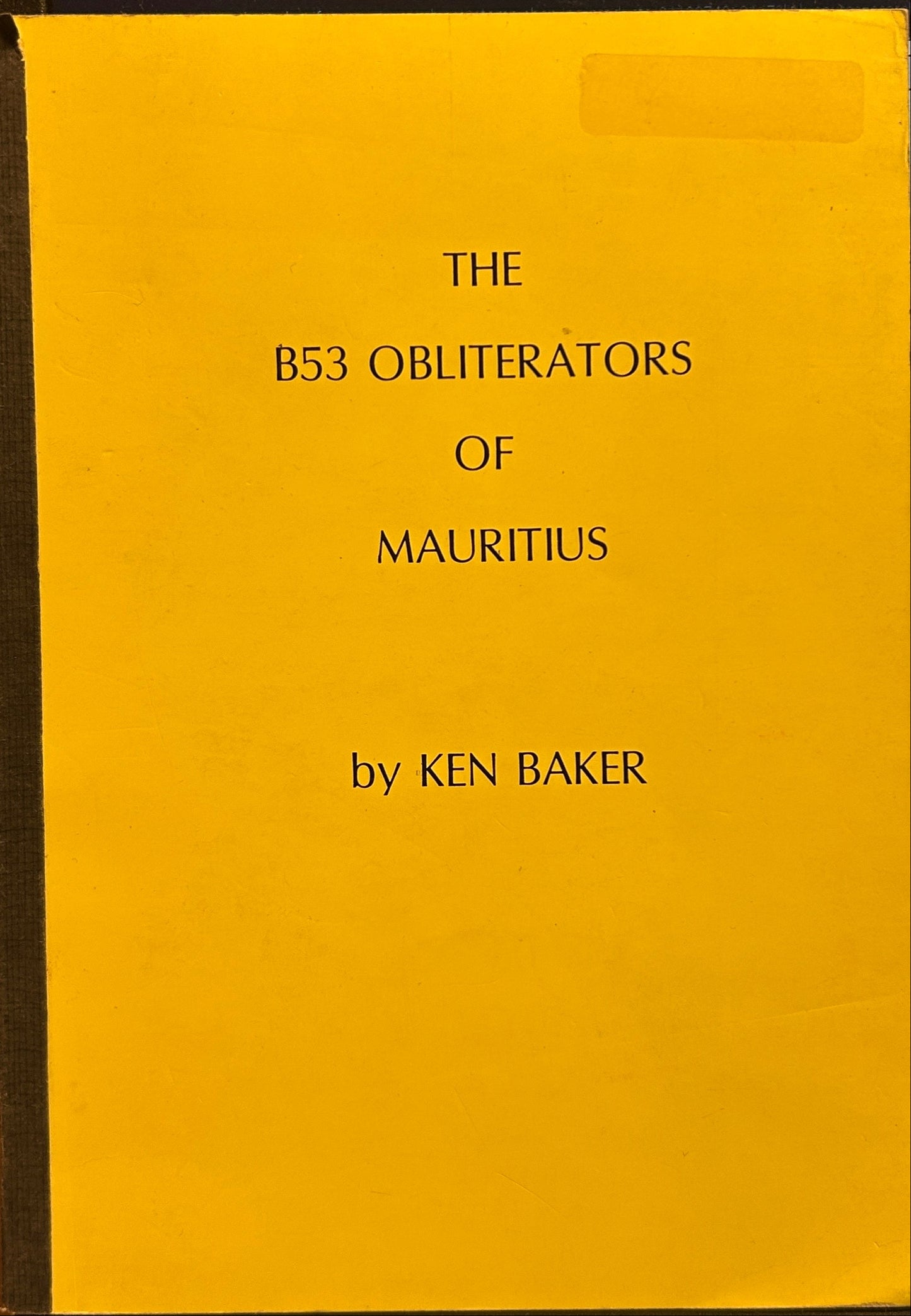 The B53 Obliterators of Mauritius