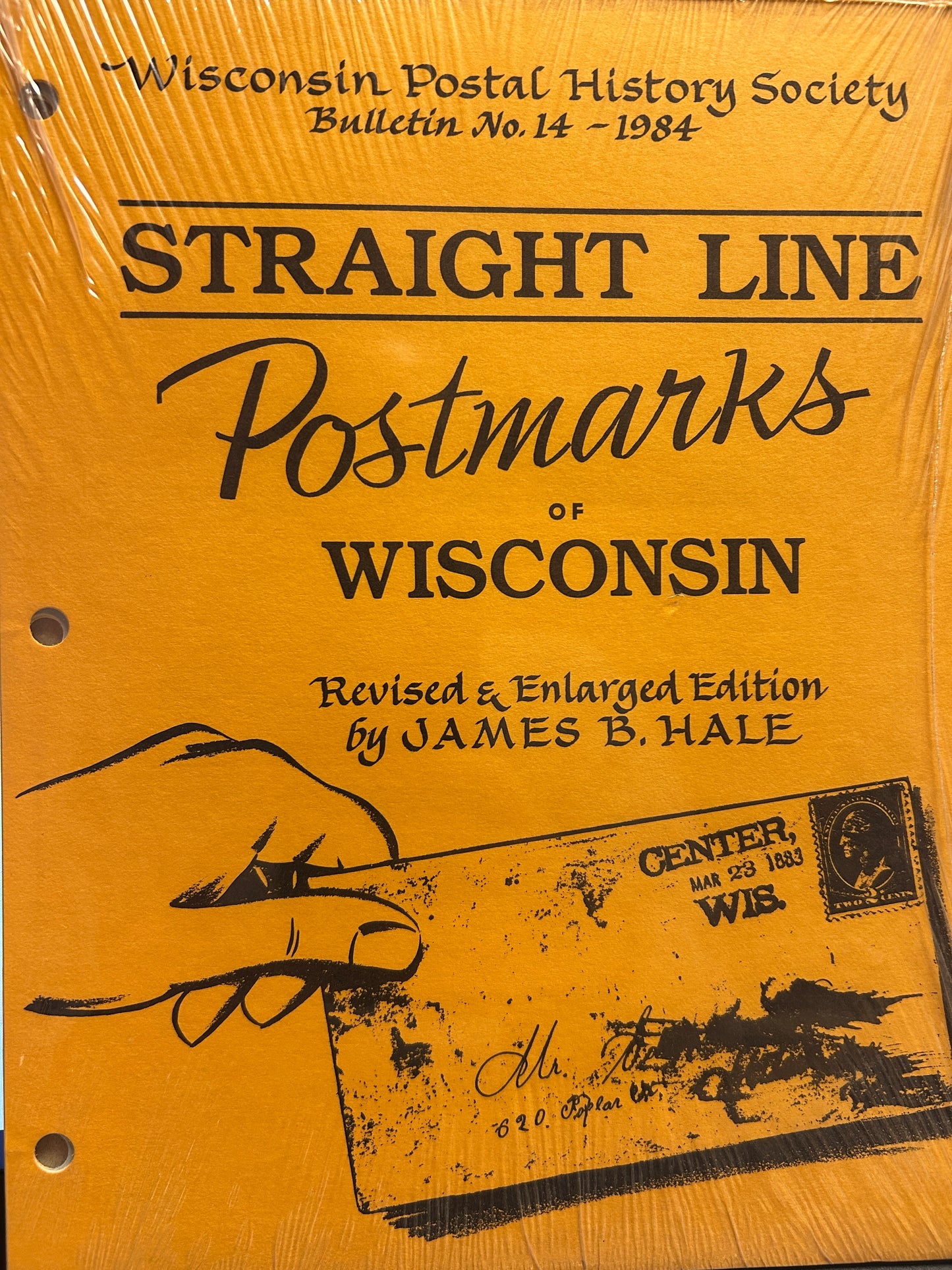 Wisconsin Postal History Society Bulletin No 14 1984 Straight Line Postmark of Wisconsin