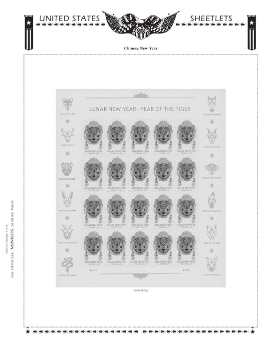 Minkus: US Sheetlets 2022