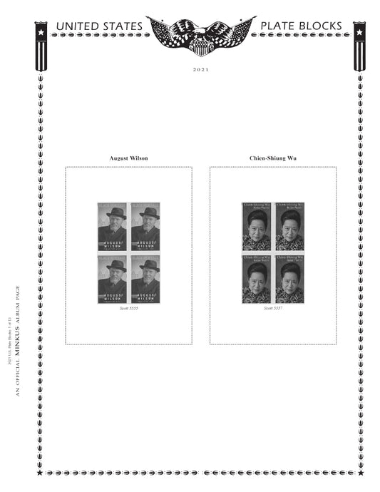 Minkus: US Plate Blocks 2021