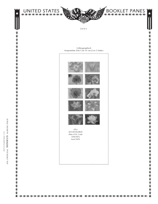 Minkus: US Booklet Panes 2021