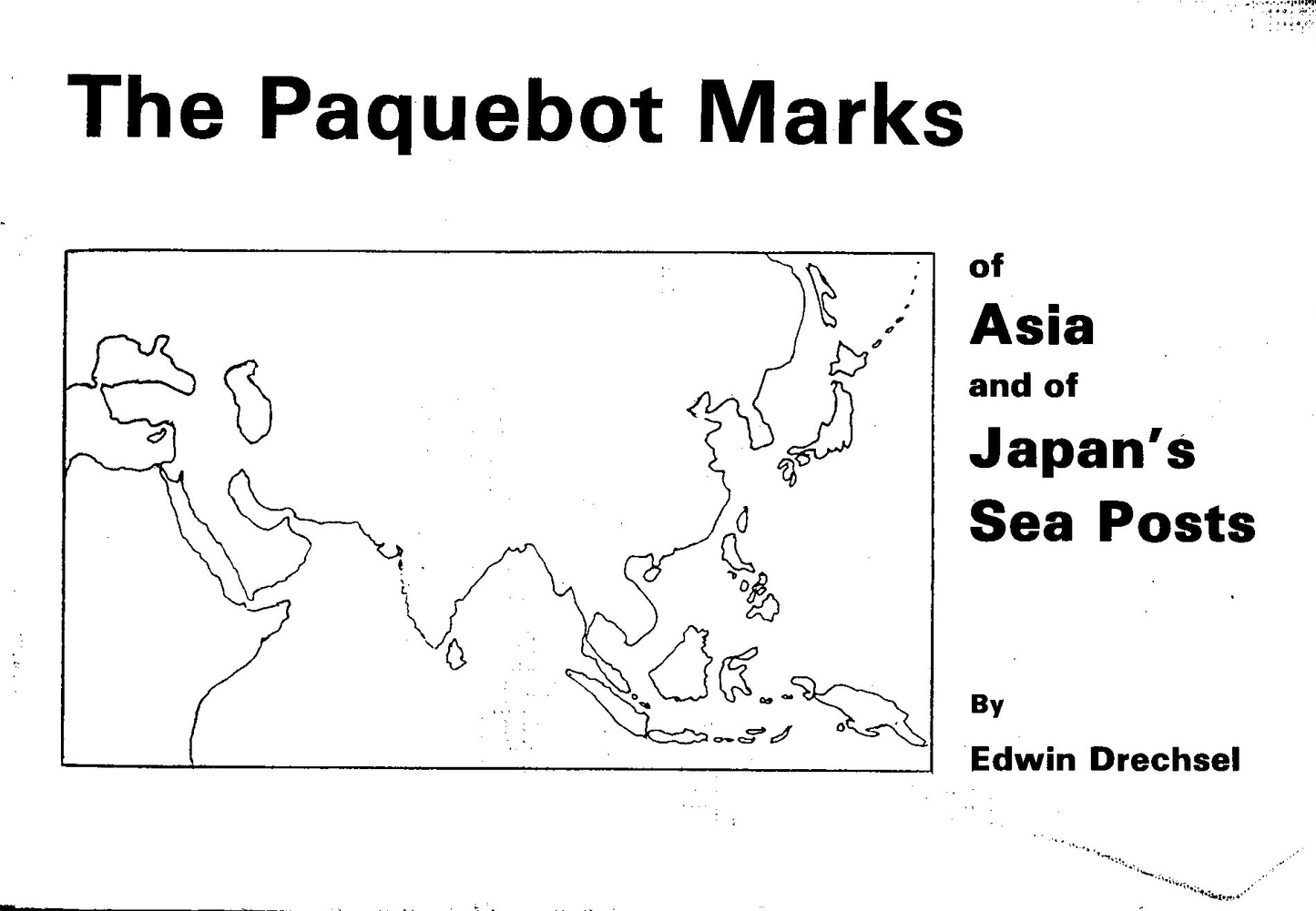 Paquetbot Marks of Asia and of Japan's Sea Posts