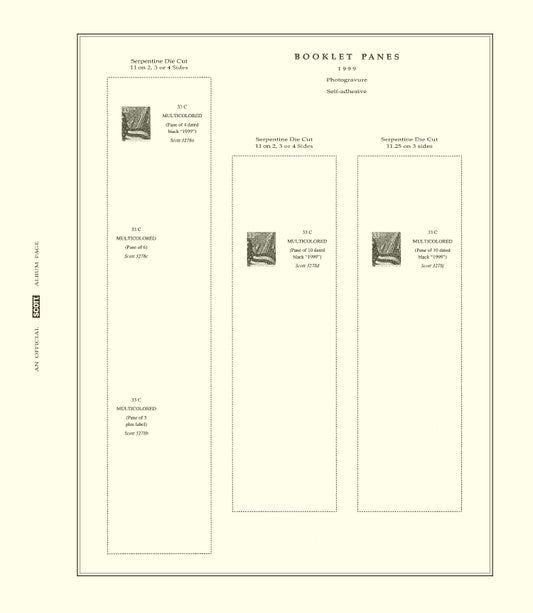 Scott US Booklet Pane 2000-2006