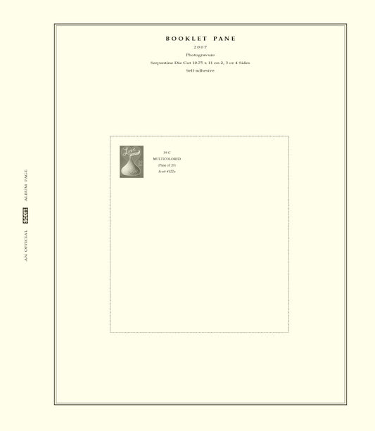 Scott US Booklet Pane 2007-2015