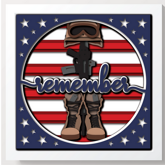 Shadow Box - Battlefield Cross