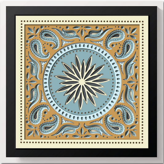 Shadow Box - Bandana Mandala 1