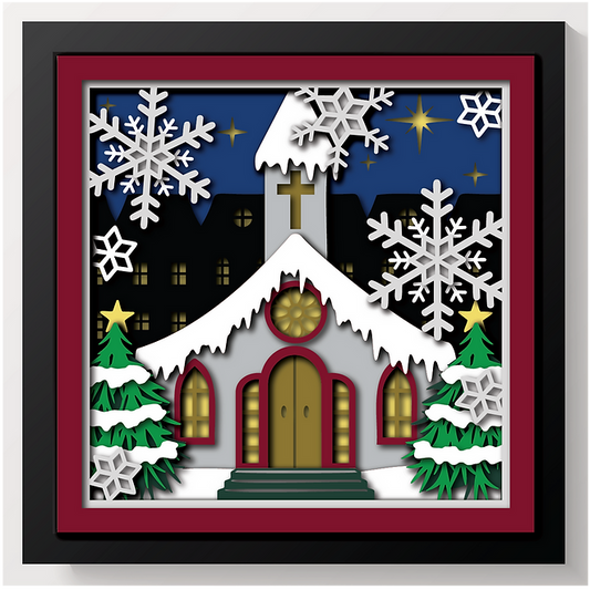 Shadow Box - Christmas Church