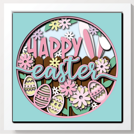 Shadow Box - Happy Easter