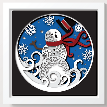 Shadow Box - Snowman