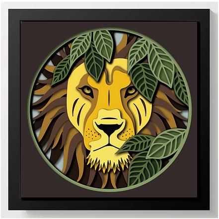 Shadow Box - Lion