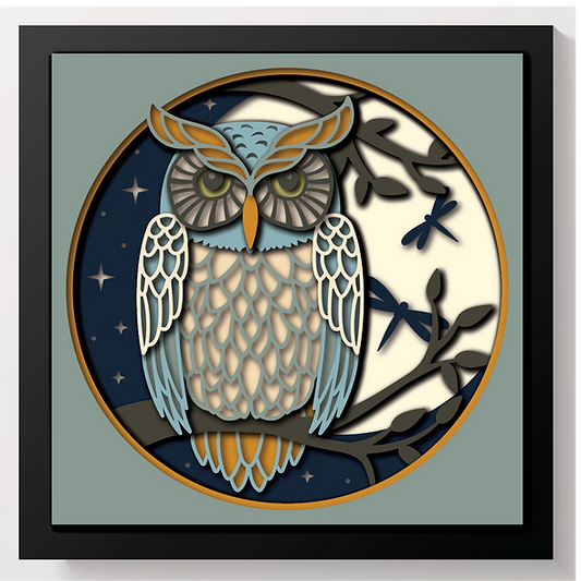 Shadow Box - Owl (At Night)