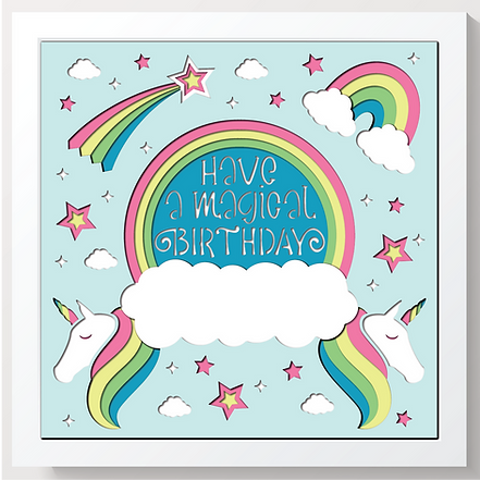Shadow Box - Magical Birthday