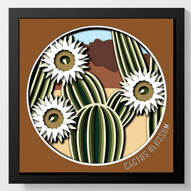 Shadow Box - Cactus Blossom