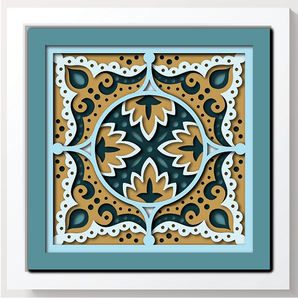 Shadow Box - Bandana Mandala 2 mini