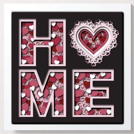 Shadow Box - Home Valentine's Day