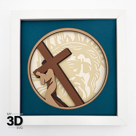 Shadow Box - Jesus Carrying Cross