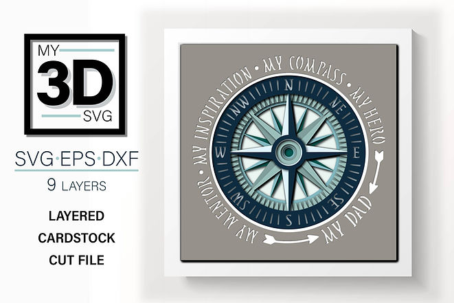 Shadow Box - Compass Dad