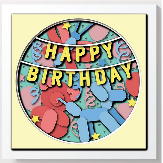 Shadow Box - Balloon Animal Birthday