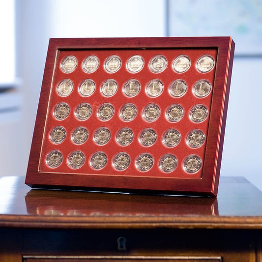 Lighthouse Louvre Coin Showcase (Holds 8 Coin Holders)