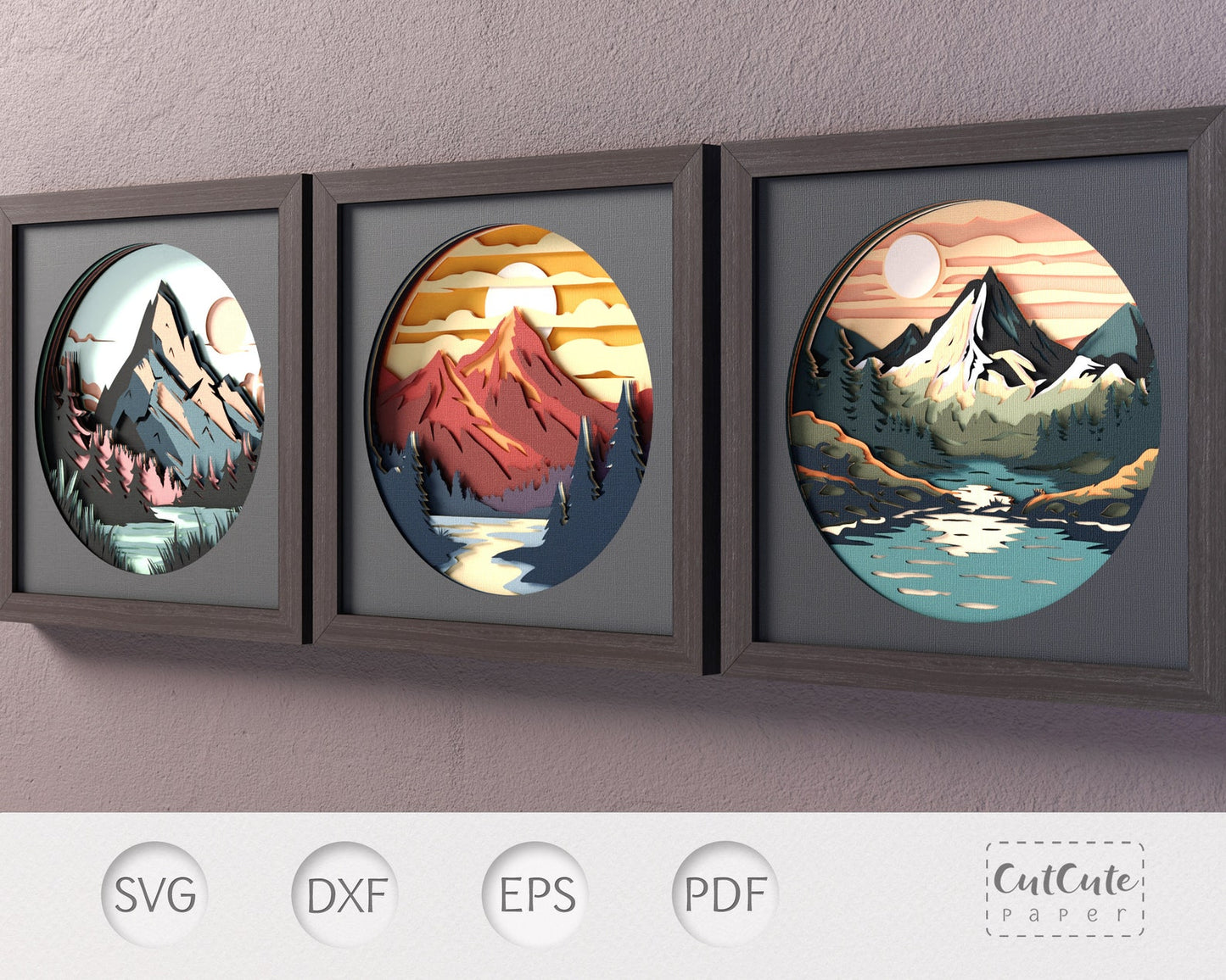 Shadow Box - Mountain Sunset